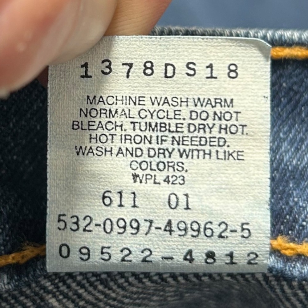 Vintage Levi Strauss 550 Relaxed Fit Tapered Leg Jeans Denim Size 24W Long - Picture 8 of 8